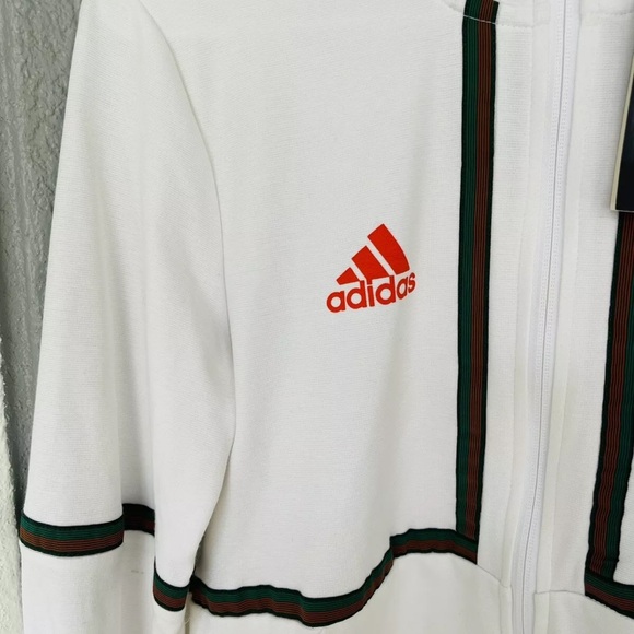 Adidas Miami Hurricanes Full Zip Clima Lite Performance Jacket College Sz S/M - Picture 4 of 14